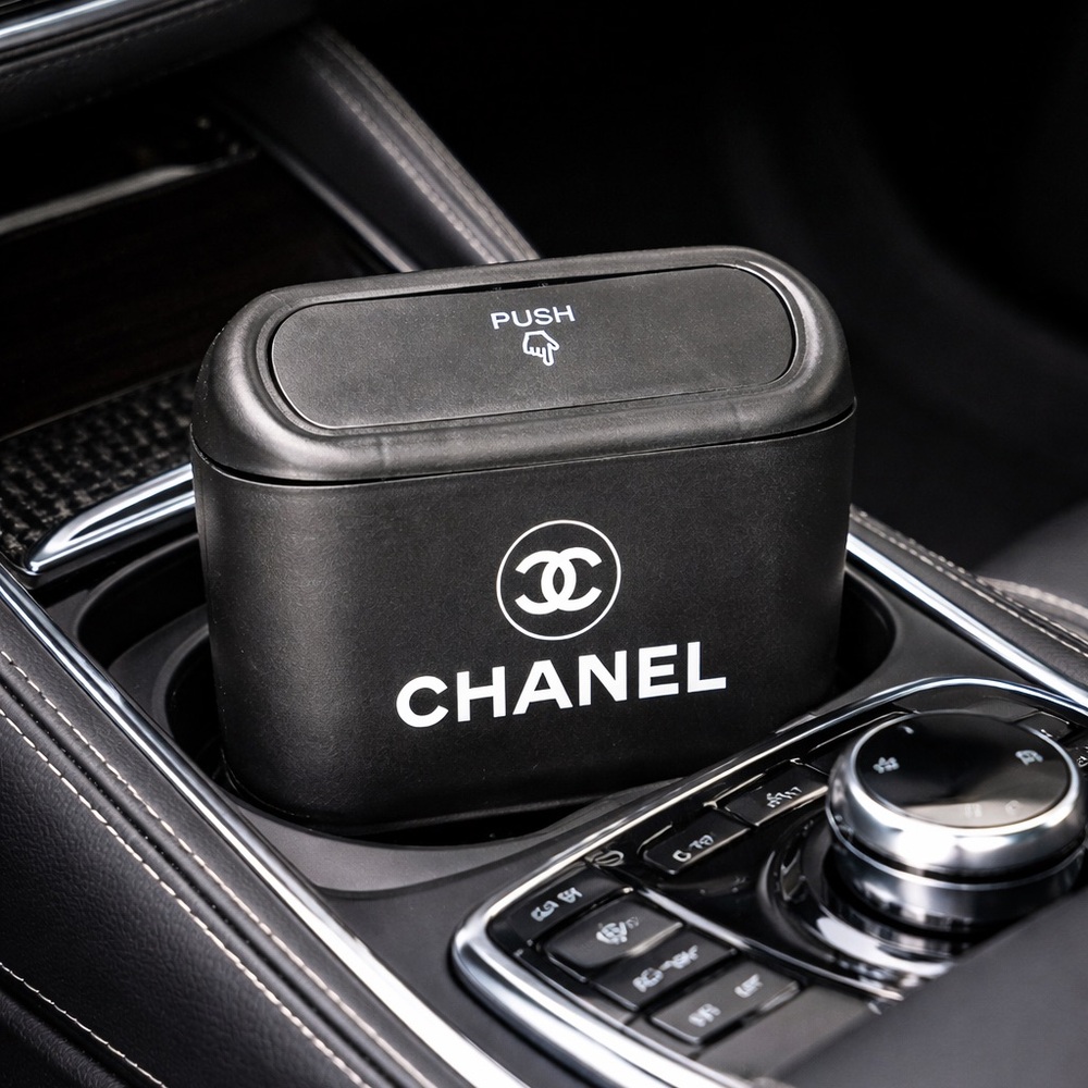 CHANEL Black Car Trash Can